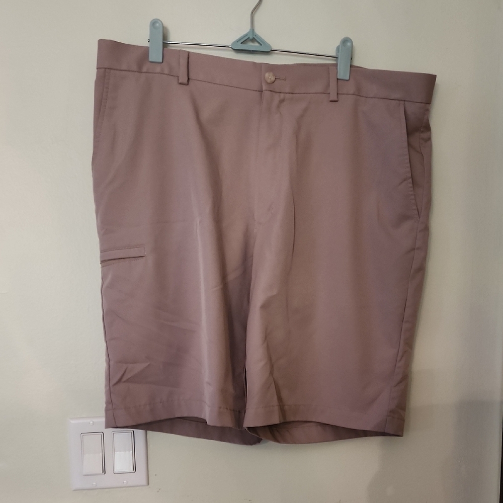 Grand Slam Men's Beige Dri Fit Golf Shorts